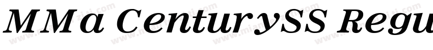 MMa CenturySS Regula字体转换